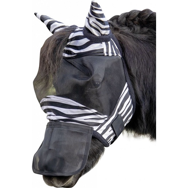 MASCHERA ANTIMOSCHE "ZEBRA" SHETTY Maschera da paddock 